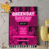 Quality Greenday Saviors Global Listening Event January 13th Hear The Album Before It’s Released Poster Canvas