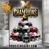 Quality King of The Hill Helmet Of Michigan Football are 2023 CFP National Champions Poster Canvas