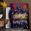 Quality Kings Of The North And The Top 1 Seed 2023 AFC North Champions Baltimore Ravens Merchandise Poster Canvas