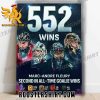 Quality Marc-Andre Fleury Moves Into Second Place And Now Only Trails Martin Brodeur For The Most Wins In NHL History Poster Canvas