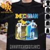 Quality Michigan Sports Teams Jj Mccarthy Michigan Wolverines And Jared Goff Detroit Lions Signatures Unisex T-Shirt