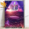 Quality NFL Super Bowl LVIII In Las Vegas 2024 Allegiant Stadium Poster Canvas