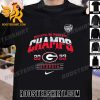 Quality Nike Georgia Bulldogs 2023 Capital One Orange Bowl Champions Unisex T-Shirt