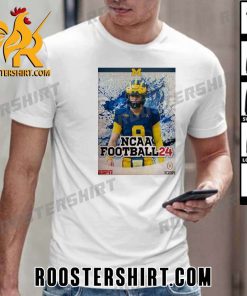 Quality No 1 Michigan Wolverines The Cover Of NCAA Football 24 ESPN Merchandise T-Shirt