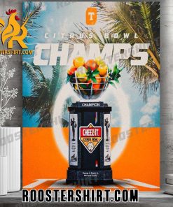 Quality Tennessee Volunteers 2024 Citrus Bowl Champions NCAA College Football Poster Canvas