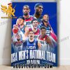 Quality The Paris Player Pool USA Men’s National Team Members Poster Canvas