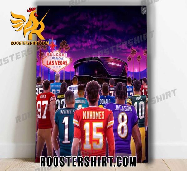 Quality The Road To Super Bowl LVIII Las Vegas NFL Playoffs Season 2023-2024 Poster Canvas