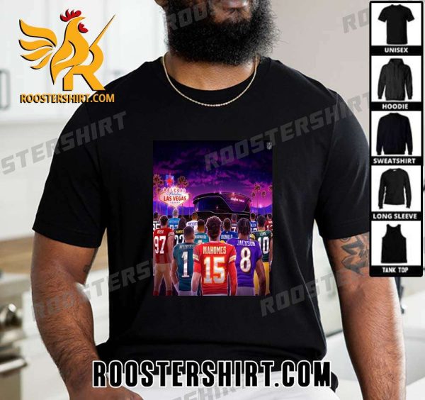 Quality The Road To Super Bowl LVIII Las Vegas NFL Playoffs Season 2023-2024 T-Shirt