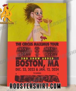 Quality Travis Scott Circus Maximus Tour 2024 Utopia Night 37 In Boston MA The Second Show Added Poster Canvas