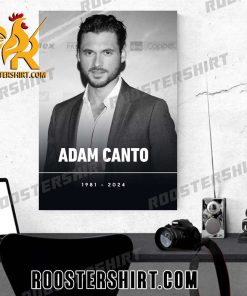 RIP Adan Canto 1981-2024 Thank You For The Memories Poster Canvas