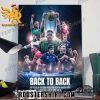 RWC 2023-2024 World Rugby Back To Back Poster Canvas