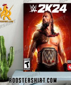 Roman Reigns WWE 2K24 Poster Canvas