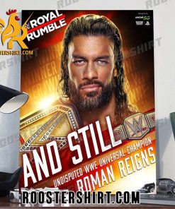 Roman Reigns Wins At Royal Rumble Champions 2024 Poster Canvas