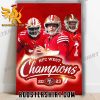 San Francisco 49ers 2023 NFC West Champs Poster Canvas