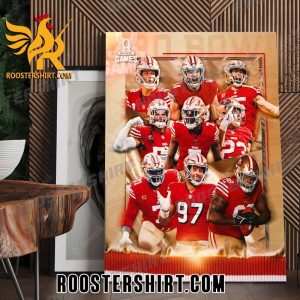 San Francisco 49ers 2024 Pro Bowl Games Poster Canvas