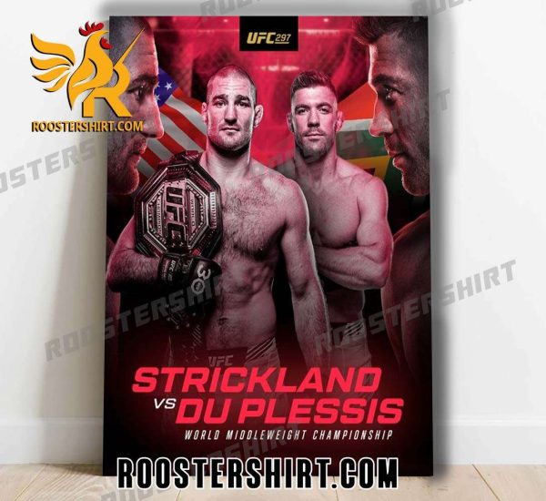 Sean Strickland Vs Dricus du Plessis World Middleweight Championship Poster Canvas