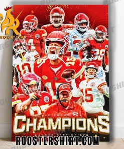 THE CHIEFS ARE AFC CHAMPIONS FOR THE 4TH TIME IN 5 YEARS POSTER CANVAS