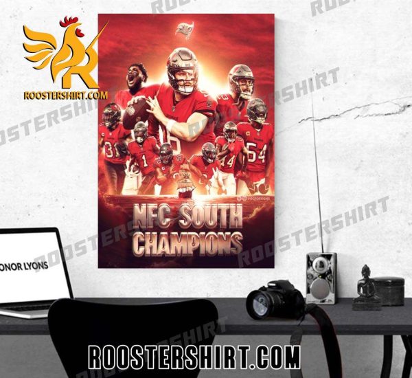 Tampa Bay Buccaneers are winners of the NFC South for the 3rd year in a row Poster Canvas