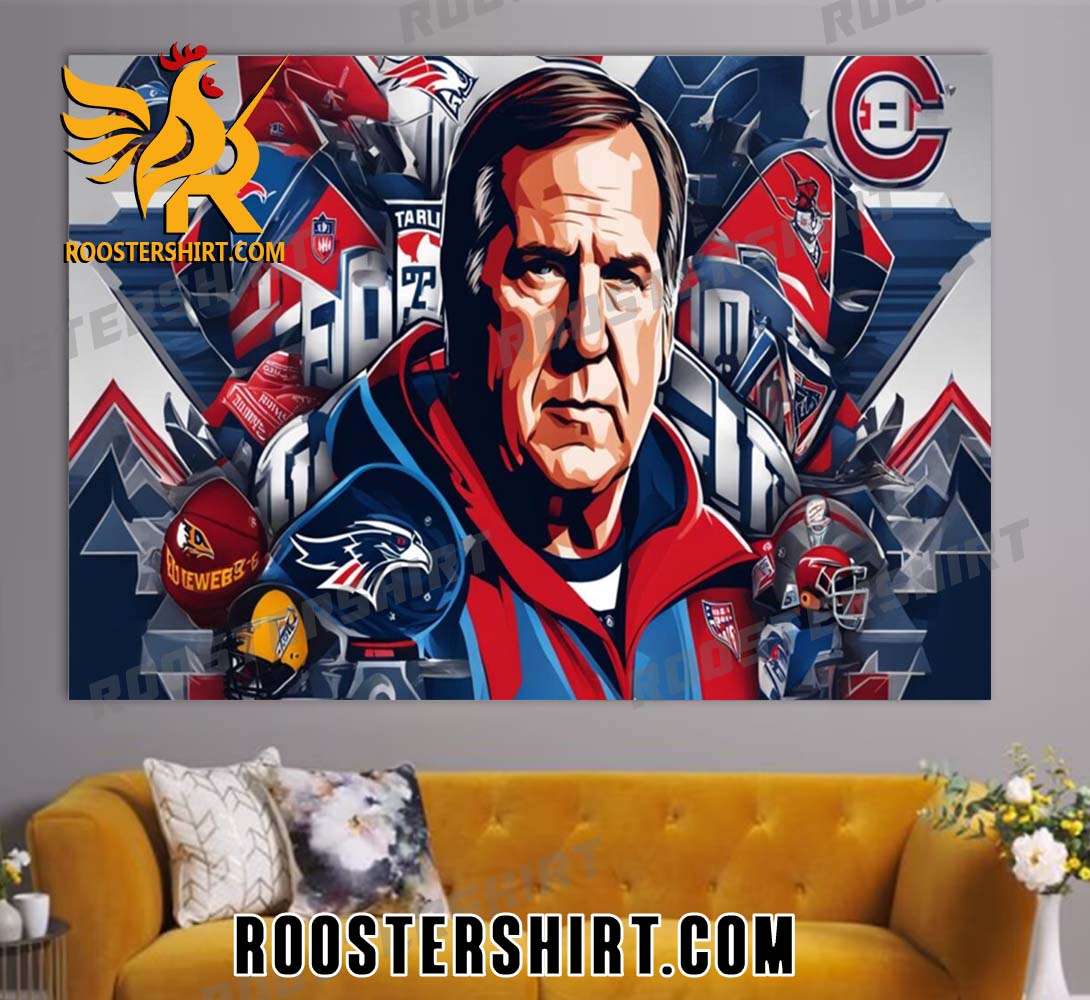 Thank You Bill Belichick Coach Career Poster Canvas