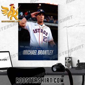 Thank You Michael Brantley Champions On An Outstanding Career Poster Canvas