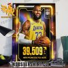 The King LeBron James 39590 PTS 491 Points To 40k Poster Canvas