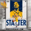 Tyrese Haliburton Eastern Conference Starter NBA All Star 2024 Poster Canvas