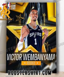 Victor Wembanyama Rookie Panini Rising Stars 2024 NBA Poster Canvas