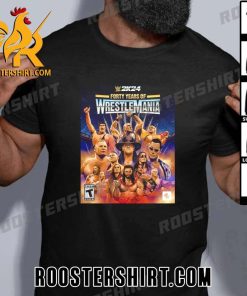 WWE 2k24 Forty Years Of WrestleMania T-Shirt