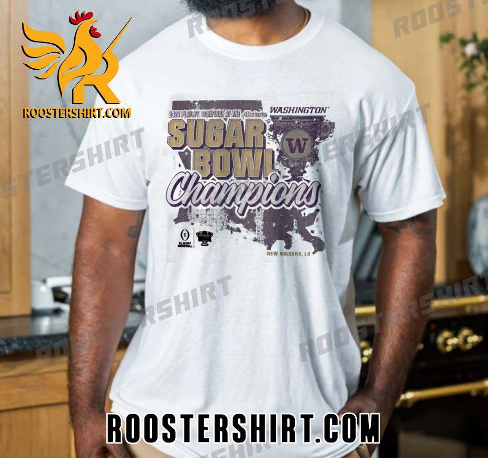 Washington Huskies 2024 Sugar Bowl Champions Vintage T-Shirt