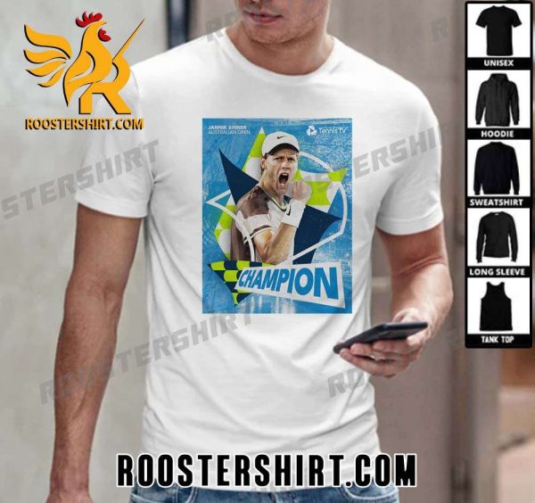 Welcome To Grand Slam Champion 2024 Jannik Sinner T-Shirt