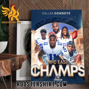 Welcome To NFC East Champions 2024 Dallas Cowboys NFL Playoffs Poster Canvas