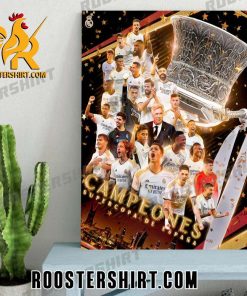 Welcome To Spanish Supercopa Champions Real Madrid FC Poster Canvas