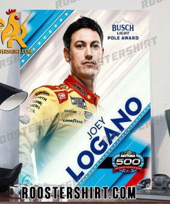 2024 Joey Logano Wins The Busch Light Pole For The Daytona 500 Poster Canvas