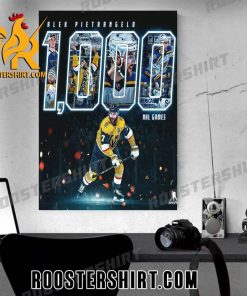 Alex Pietrangelo 1000 NHL Games Vegas Golden Knights Poster Canvas