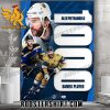 Alex Pietrangelo hits the 1000 Games Played Mark Poster Canvas