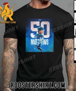 Auston Matthews now has 50 goals in 54 games this season T-Shirt