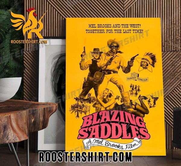 Blazing Saddles A Mel Brooks Film Poster Canvas