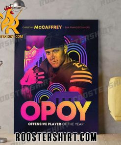 Christian McCaffrey Offensive Player Of The Year 2023-2024 Poster Canvas