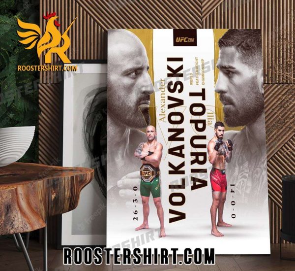Coming Soon Alexander Volkanovski Vs Ilia Topuria At UFC 298 Poster Canvas