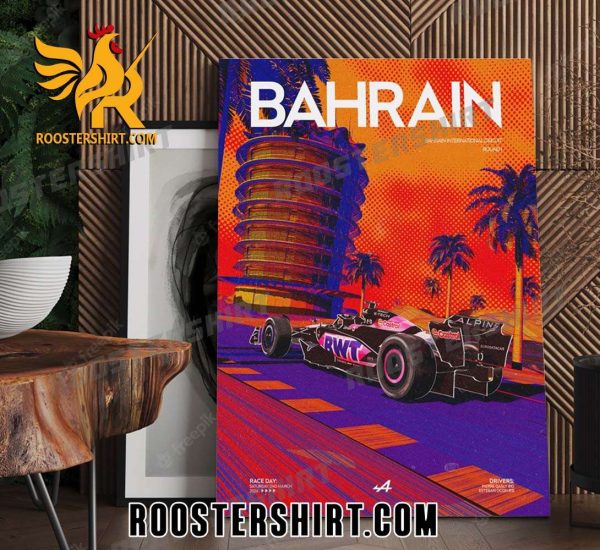 Coming Soon BWT Alpine F1 Team Bahrain GP 2024 Poster Canvas