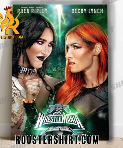 Coming Soon Rhea Ripley Vs Becky Lynch At WrestleMania XL 2024 Poster Canvas