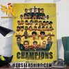 Congratulations AlNassr FC Champions Saudi U-13 Premier League 2023-2024 Championship Poster Canvas
