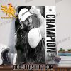 Congratulations Dustin Johnson Champions 2024 Poster Canvas