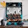 Congratulations MSU Gymnastics Champions 2024 Big Ten Gymnastics Regular Season Championship Poster Canvas