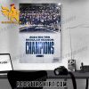 Congratulations Penn State Wrestling Champs 2024 Big Ten Regular Season champions Poster Canvas