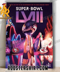 Cover of the official Super Bowl LVIII program Poster Canvas
