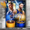 Denver Nuggets Nikola Jokic Vs Stephen Curry State Warriors Last Two Champions Poster Canvas