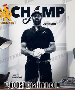 Dustin Johnson Champion In Las Vegas 2024 Poster Canvas