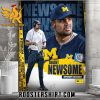 Grant Newsome Offensive Line Coach Michigan Wolverines Football Poster Canvas