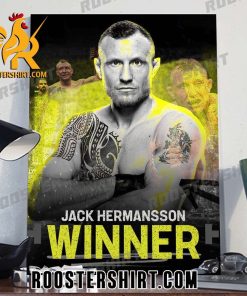 Jack Hermansson has defeated Joe Pyfer At UFC Vegas 86 Poster Canvas